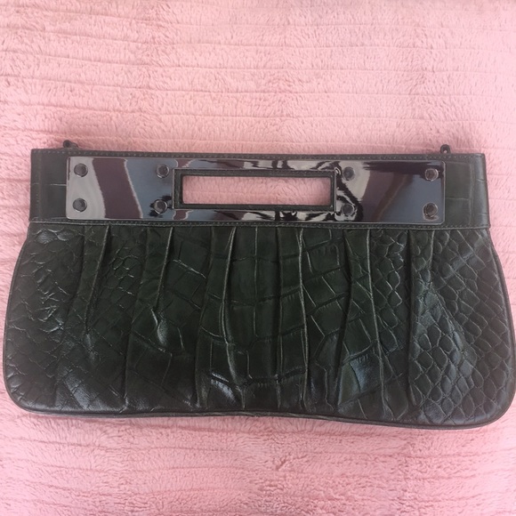 Handbags - Host Pick! 💎 Green Clutch with Croc Texture, Handbag, Alligator
